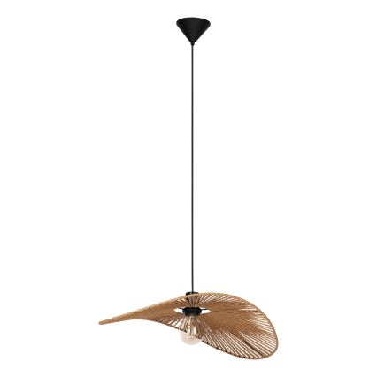 Eglo - Luster na sajli 1xE27/42W/230V 56 cm smeđa/crna