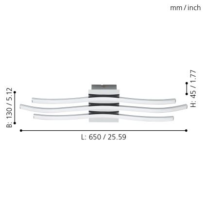 Eglo - LED stropna svjetiljka LED/26W/230V