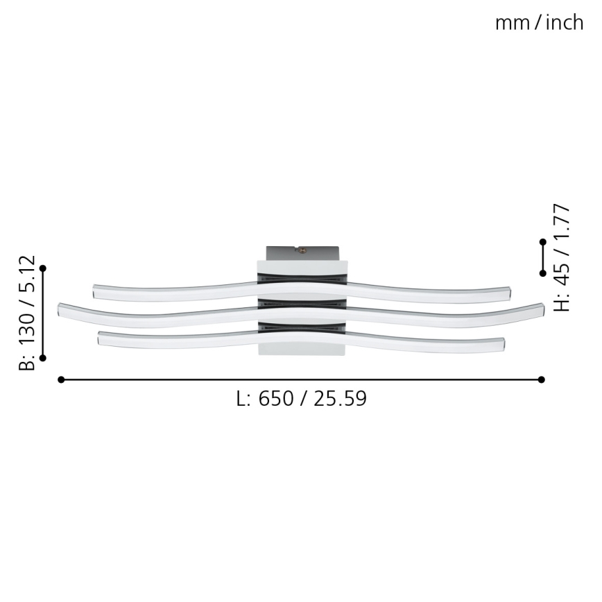 Eglo - LED stropna svjetiljka LED/26W/230V