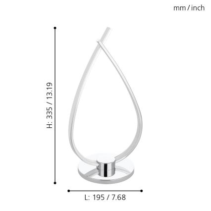 Eglo - LED stolna lampa LED/14W/230V