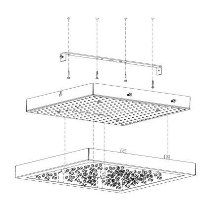 Eglo - LED Stropna svjetiljka LED/16W/230V