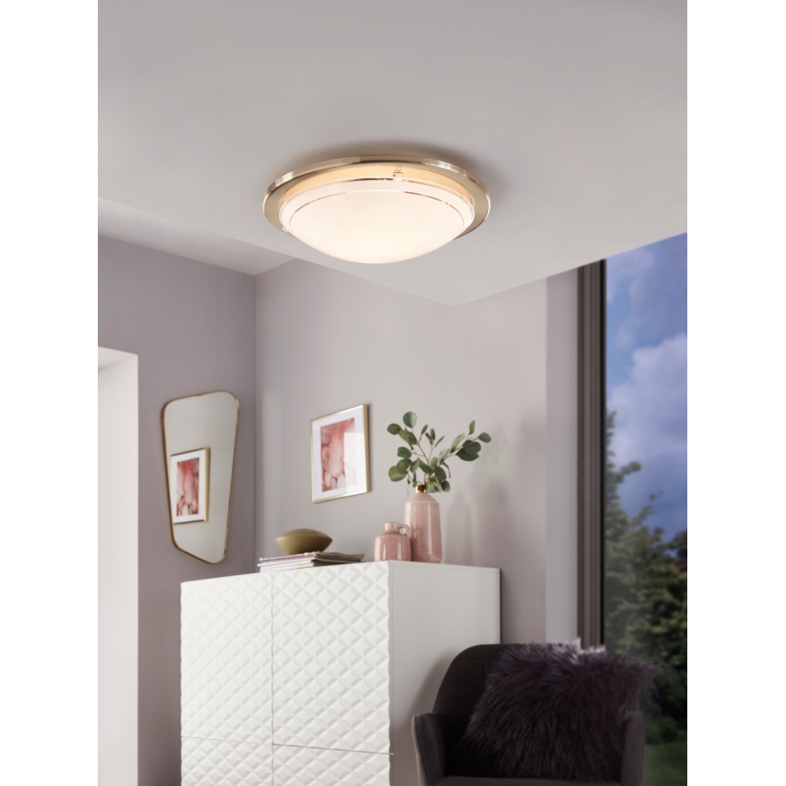 Eglo 32094 - LED Stropna svjetiljka PLANET LED/11W/230V 3000K mat krom