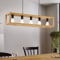 Eglo 32143 - Luster na sajli BLACKCROWN 5xE27/40W/230V smeđa