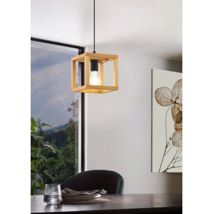 Eglo 32145 - Luster na sajli BLACKCROWN 1xE27/40W/230V