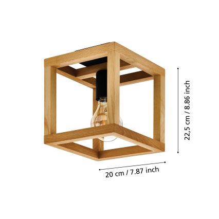 Eglo 32146 - Stropna svjetiljka BLACKCROWN 1xE27/40W/230V