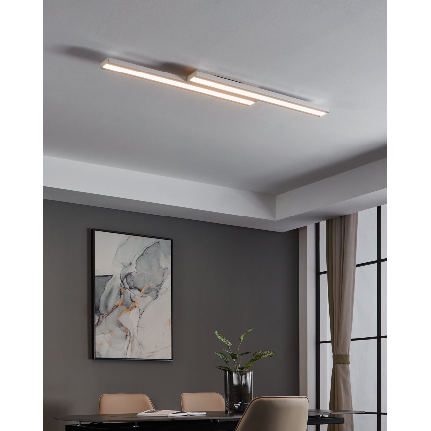 Eglo 32164 - LED RGBW prigušiva stropna svjetiljka SALITERAS-C LED/24W/230V 2700-6500K bijela