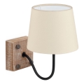 Eglo 32248 - Zidna svjetiljka 1xE14/40W/230V smeđa/bež