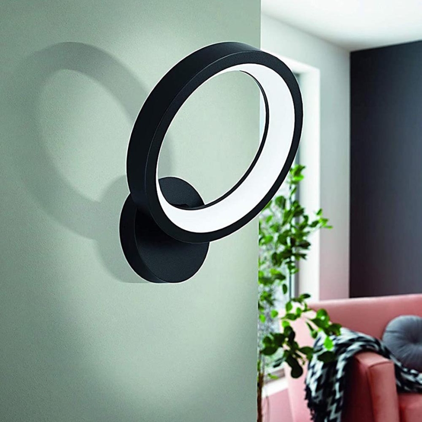 Eglo 32325 - LED RGBW Prigušiva zidna svjetiljka MARGHERA-C LED/16W/230V 2700-6500K crna