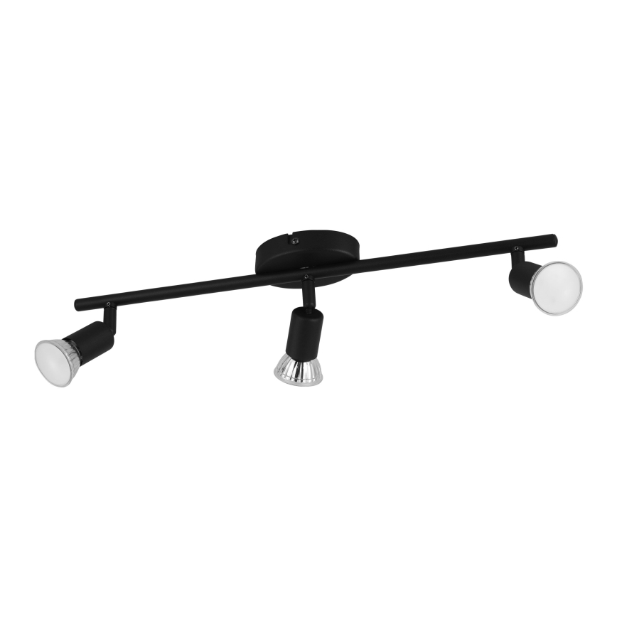 Eglo - LED Reflektorska svjetiljka 3xGU10/2,8W/230V 3000K crna
