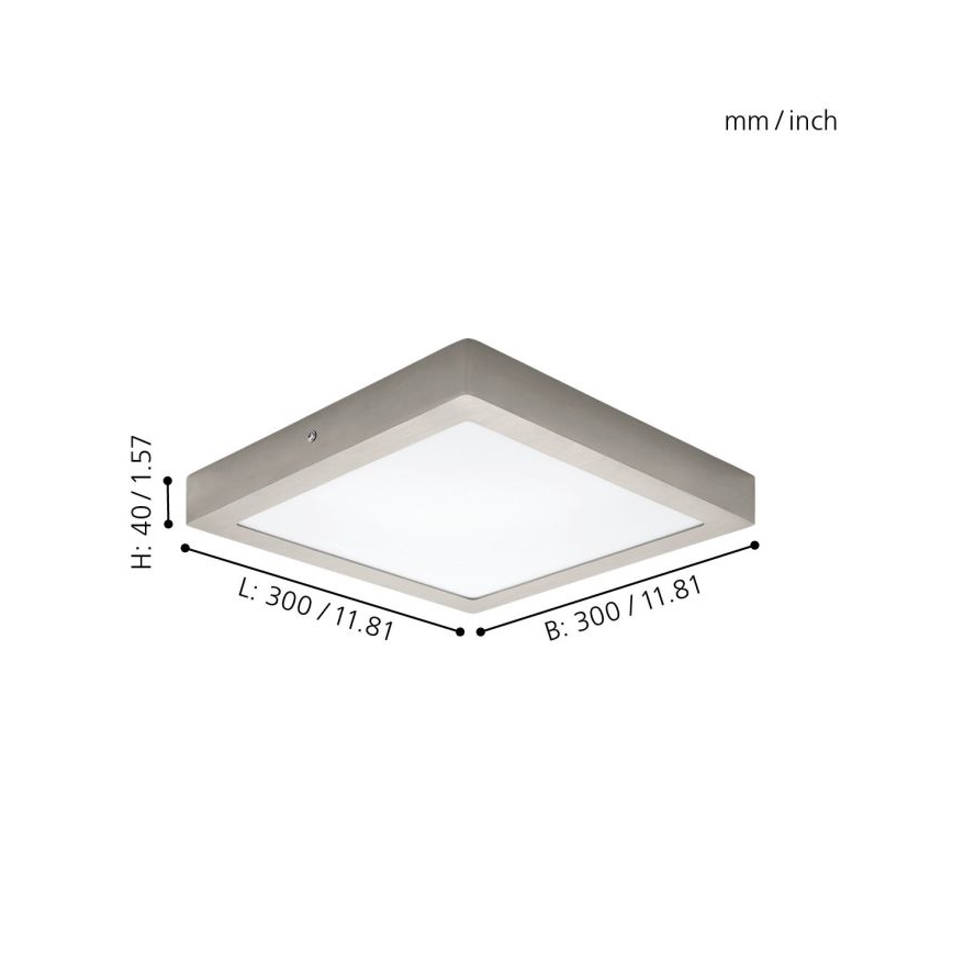Eglo 32446 - LED stropno svjetlo FUEVA 1 LED/24W/230V 30x30 cm