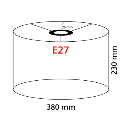 Eglo 32484 - Univerzalno sjenilo TUNJA E27 pr. 38 cm siva