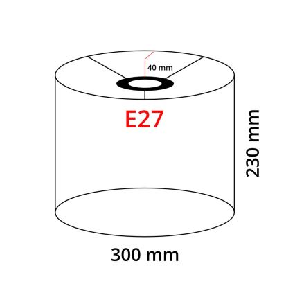 Eglo 32491 - Univerzalno sjenilo TUNJA E27 pr. 30 cm smeđa