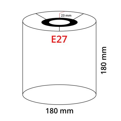 Eglo 32495 - Univerzalno sjenilo TUNJA E27 pr. 18 cm siva