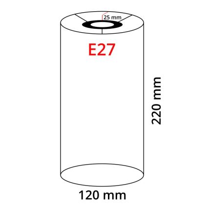 Eglo 32498 - Univerzalni abažur TUNJA E27 Ø 12 cm bijeli