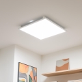 Eglo 32547 - LED RGBW Prigušivi nadgradni/ugradbeni panel 2u1 SALOBRENA-C LED/34W/230V bijela 60x60 cm + daljinski upravljač