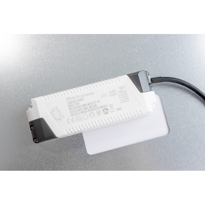Eglo 32547 - LED RGBW Prigušivi nadgradni/ugradbeni panel 2u1 SALOBRENA-C LED/34W/230V bijela 60x60 cm + daljinski upravljač