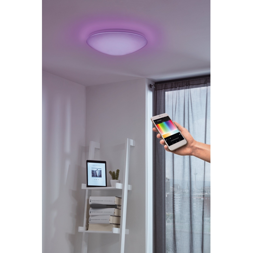 Eglo - LED RGB Prigušiva zidna stropna svjetiljka GIRON-C LED/17W/230V