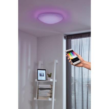 Eglo - LED RGB Zidno stropno svjetlo s prigušivanjem GIRON-C LED/17W/230V