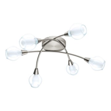 Eglo 32595 - Nadgradni stropni luster ARNADO 6xG9/33W/230V matni krom