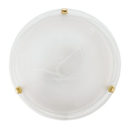 Eglo 32601 - LED stropna svjetiljka SALOME LED/11W/230V Ø 30 cm zlatna/alabastrno staklo