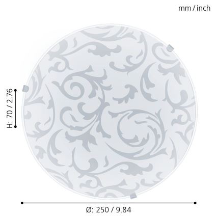 Eglo 32606 - LED stropna svjetiljka MARS LED/11W/230V Ø 25 cm