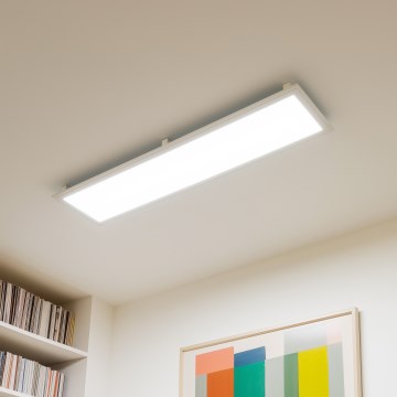 Eglo 32734 - LED RGBW prigušiva stropna nadgradna svjetiljka 2 u 1 SALOBRENA-C LED/34W/230V bijela + daljinski upravljač