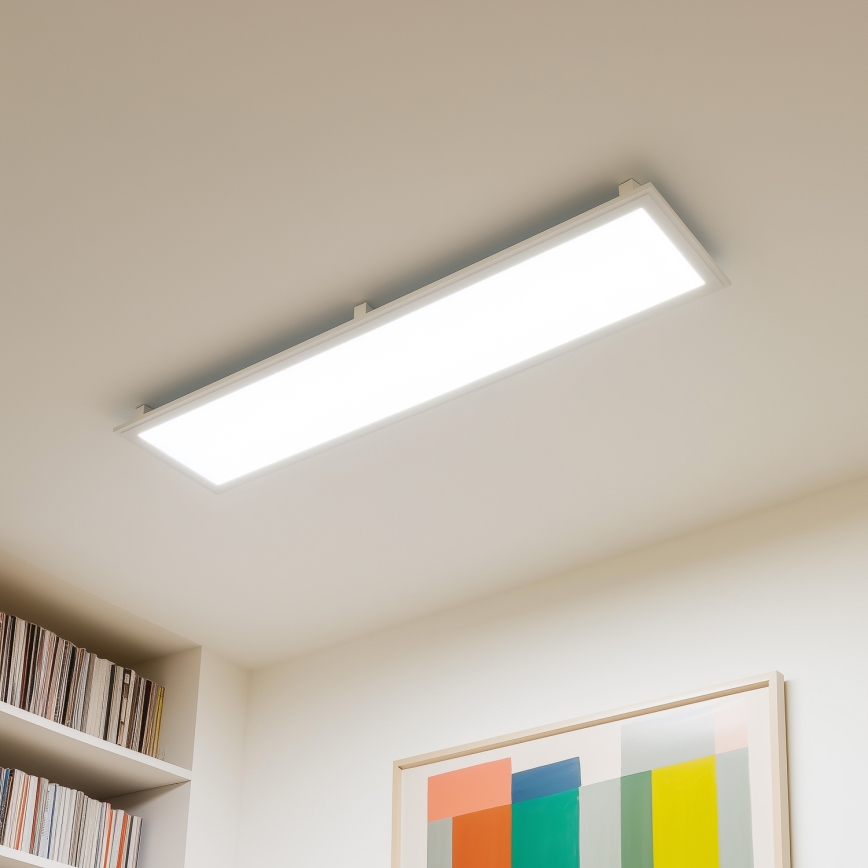 Eglo 32734 - LED RGBW Prigušivi nadgradni/ugradbeni panel 2u1 SALOBRENA-C LED/34W/230V bijela + daljinski upravljač