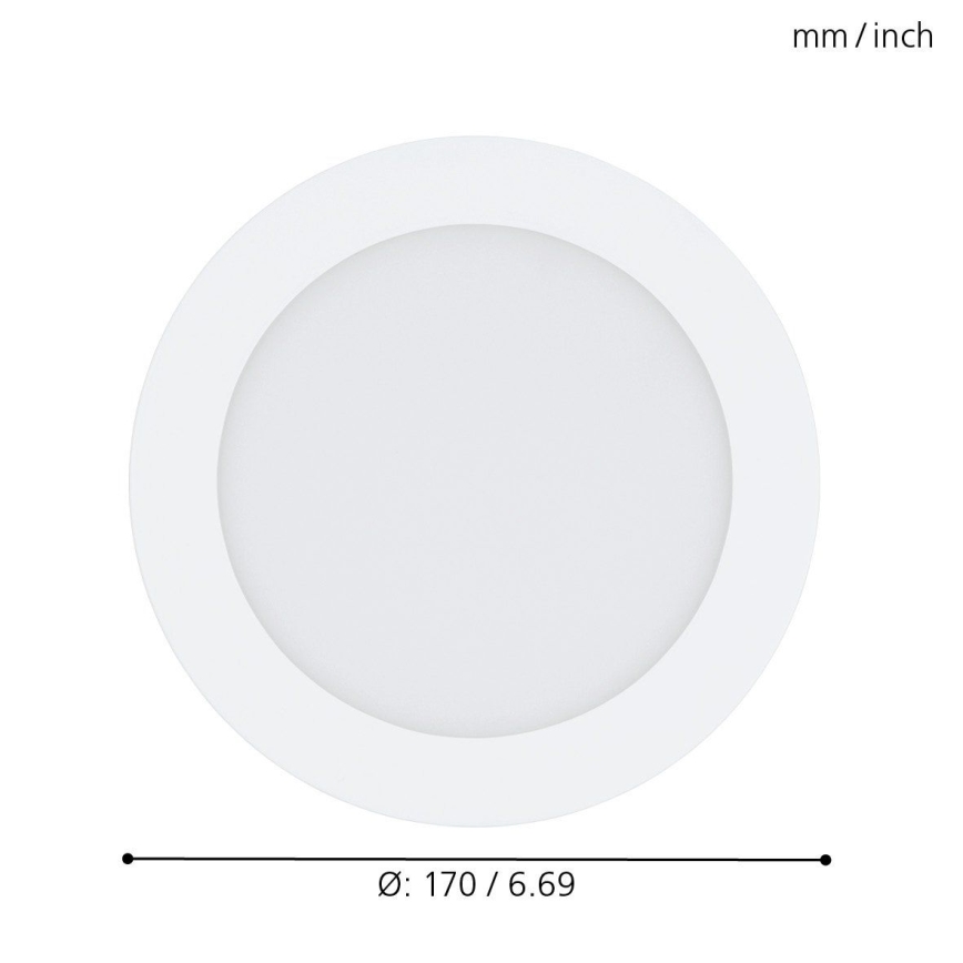 Eglo - LED RGB Prigušiva ugradbena svjetiljka FUEVA-C LED/10,5W/230V