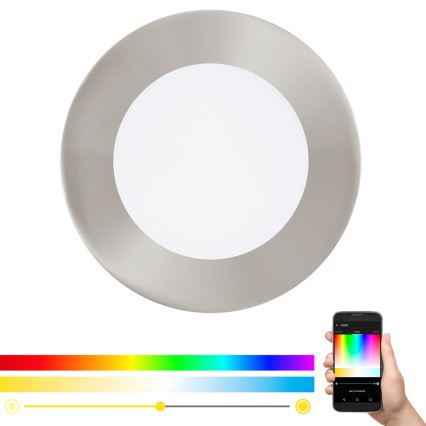 Eglo - LED RGB Dimmabilno ugradbeno svjetlo FUEVA-C LED/5,4W/230V