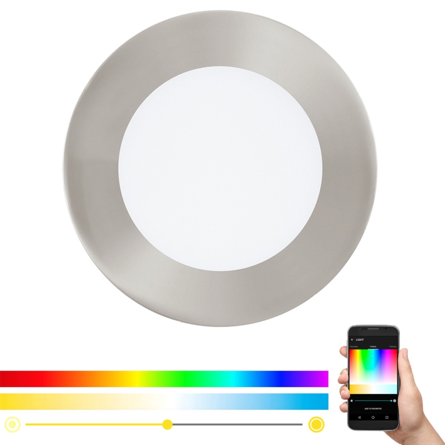 Eglo - LED RGB Dimmabilno ugradbeno svjetlo FUEVA-C LED/5,4W/230V