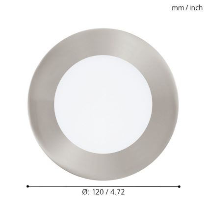 Eglo - LED RGB Dimmabilno ugradbeno svjetlo FUEVA-C LED/5,4W/230V