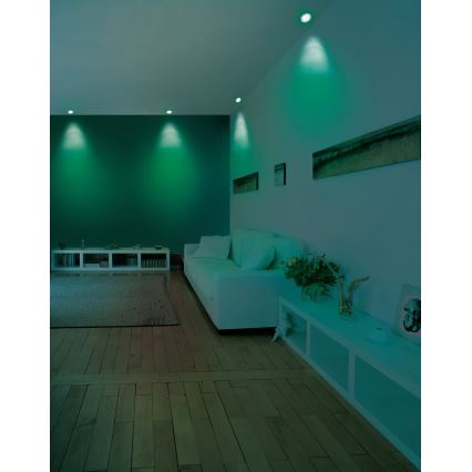 Eglo - LED RGB prigušivo ugradno stropno svjetlo FUEVA-C LED/5,4W/230V Ø 12 cm