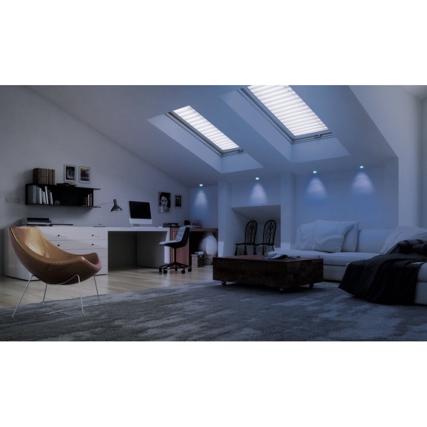 Eglo - LED RGB s mogućnošću prigušivanja ugradna stropna svjetiljka FUEVA-C LED/10,5W/230V promjer 17 cm