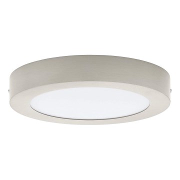 Eglo 32816 - LED prigušivo stropno svjetlo FUEVA LED/17W/230V 3000-6500K Ø 22,5 cm matni krom + daljinski upravljač
