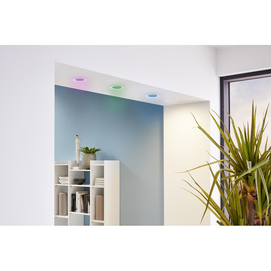Eglo - SET 3 KOM LED RGB prigušive ugradne stropne svjetiljke FUEVA-C LED/3W/230V Ø 8,5 cm