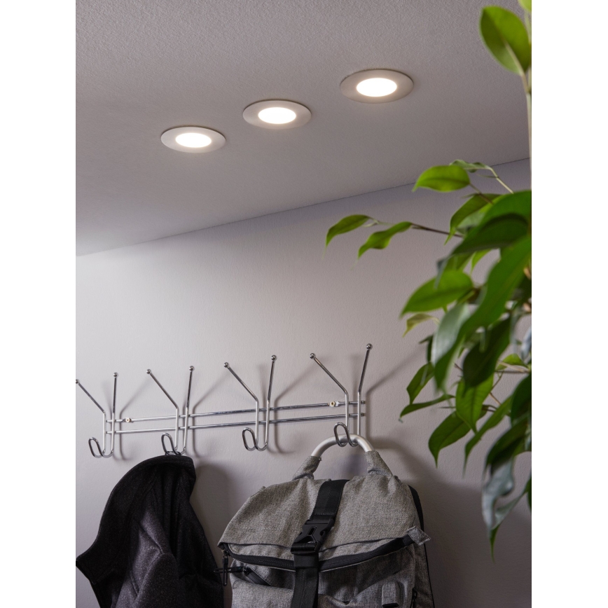 Eglo - SET 3x LED RGB Prigušiva ugradbena svjetiljka FUEVA-C 1xLED/3W/230V