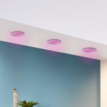 Eglo - SET 3x LED RGB Prigušiva ugradbena svjetiljka FUEVA-C 1xLED/3W/230V