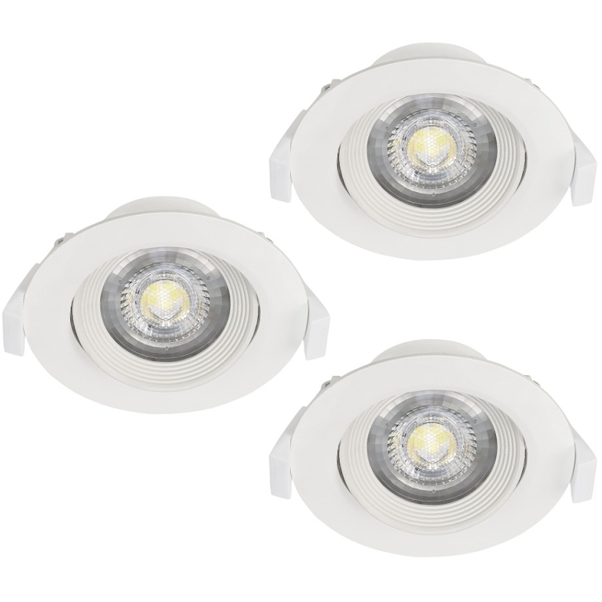 Eglo - Set od 3 ugradne stropne svjetiljke SARTIANO LED/5W/230V
