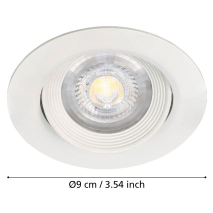Eglo - Set od 3 ugradne stropne svjetiljke SARTIANO LED/5W/230V