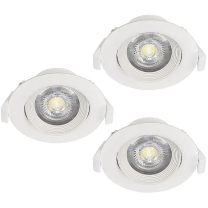 Eglo - SET 3xUgradna svjetiljka SARTIANO 1xLED/5W/230V