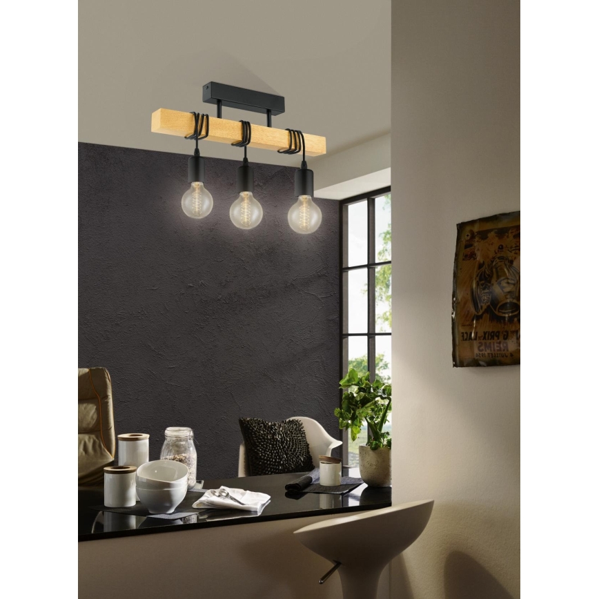 Eglo - Nadgradni luster TOWNSHEND 3xE27/60W/230V