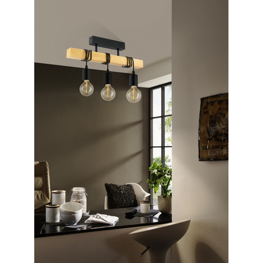 Eglo - Nadgradni luster TOWNSHEND 3xE27/60W/230V