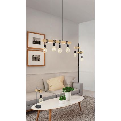 Eglo - Stolna lampa TOWNSHEND 1xE27/10W/230V