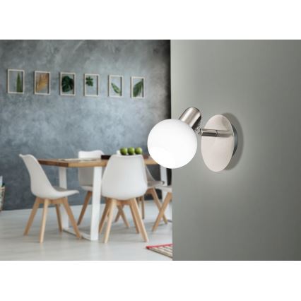 Eglo 32925 - LED zidna točkasta svjetiljka COMBA s mogućnošću prigušivanja 1xE14/6W/230V matni krom