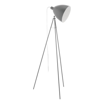 Eglo 33095 - Podna lampa DUNDEE 1xE27/60W/230V siva