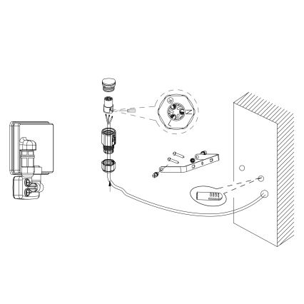 Eglo - LED Reflektor sa senzorom LED/50W/230V IP65