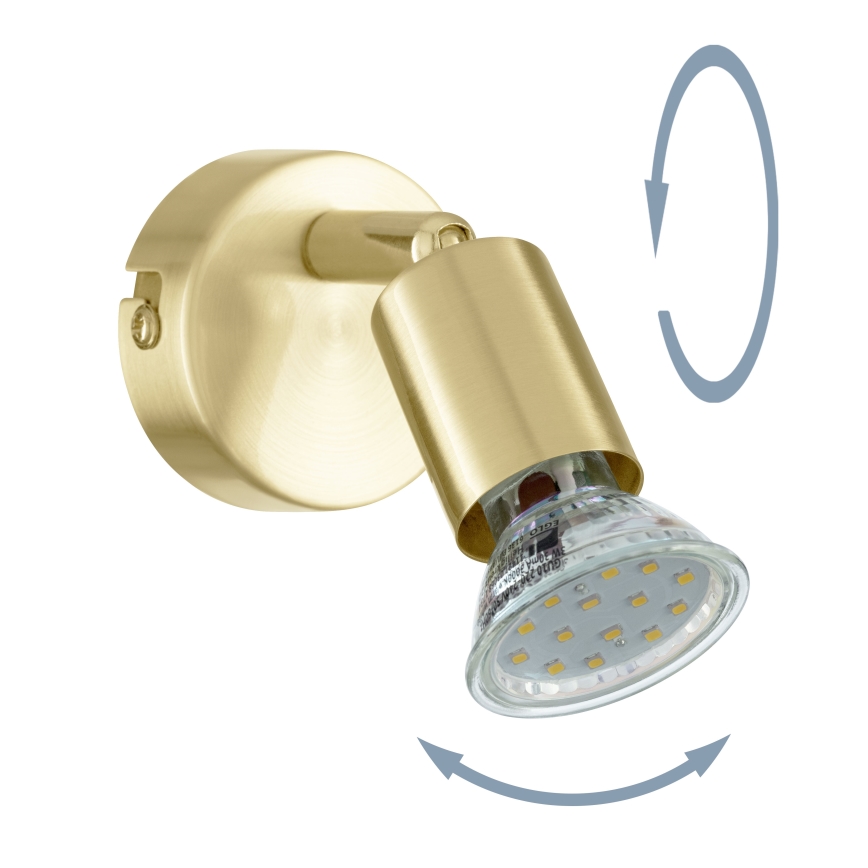 Eglo - LED Zidna reflektorska svjetiljka 1xGU10/2,8W/230V 3000K zlatna