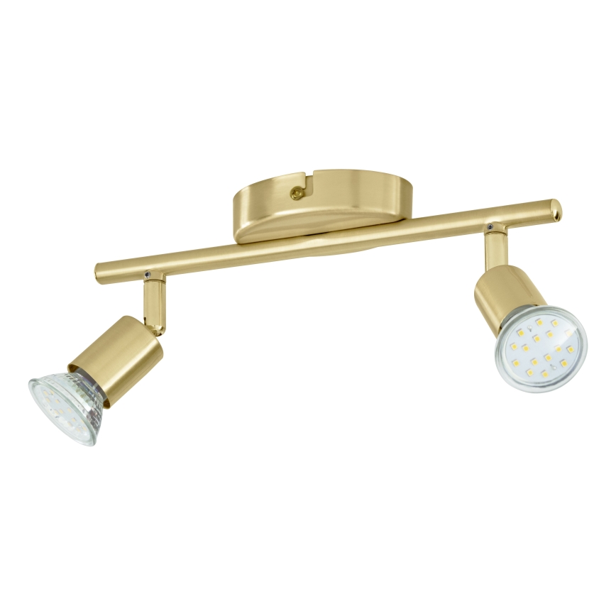 Eglo - LED Reflektorska svjetiljka 2xGU10/2,8W/230V 3000K zlatna
