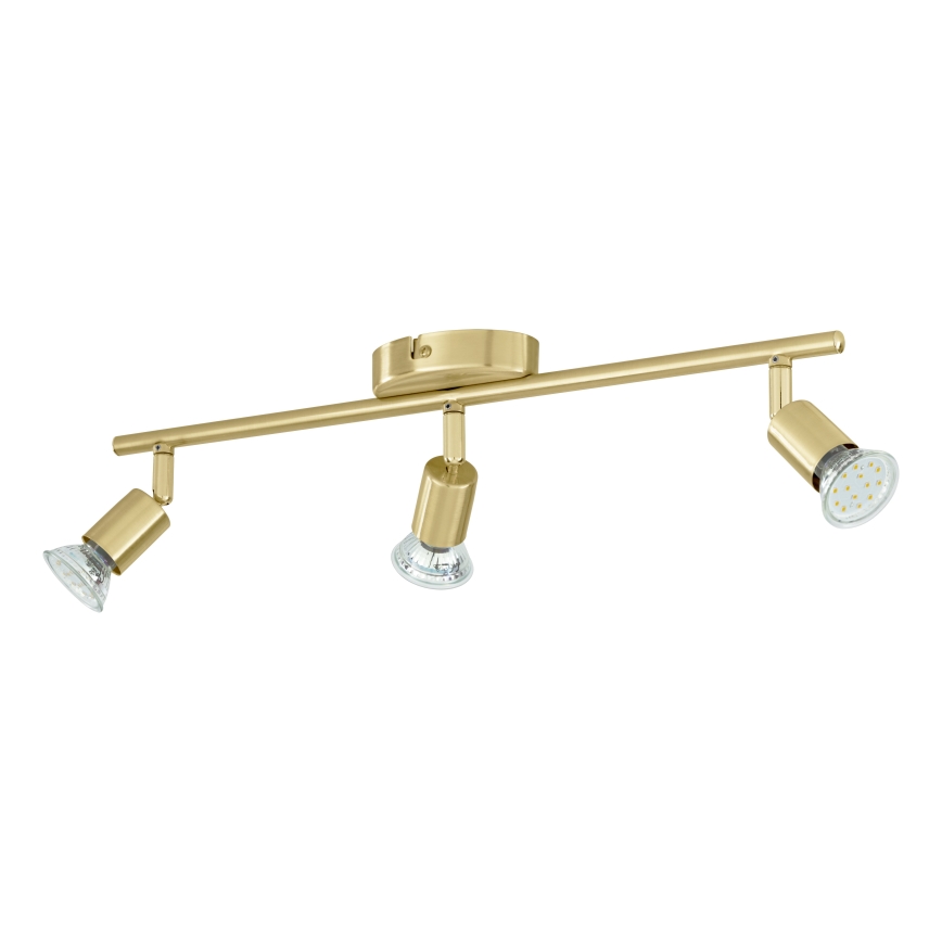 Eglo - LED Reflektorska svjetiljka 3xGU10/2,8W/230V 3000K zlatna