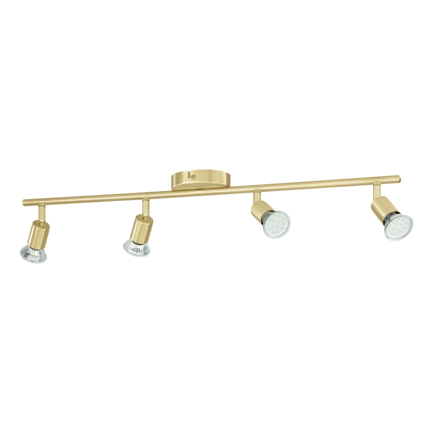 Eglo - LED Reflektorska svjetiljka 4xGU10/2,8W/230V 3000K zlatna